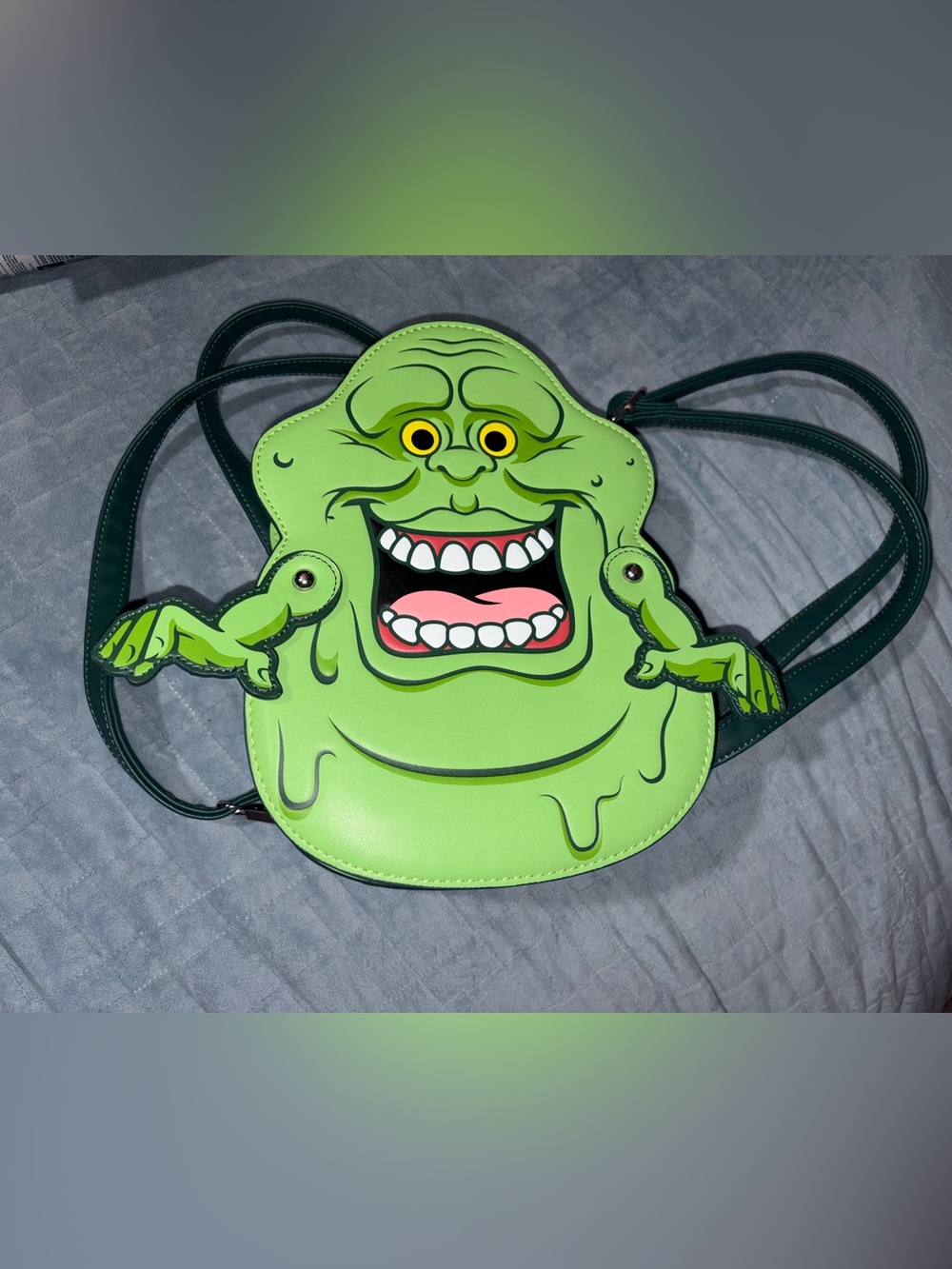 Loungefly Ghost Busters Slimer Convertible Backpack Rare